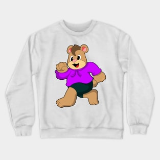 Bear at Running Crewneck Sweatshirt